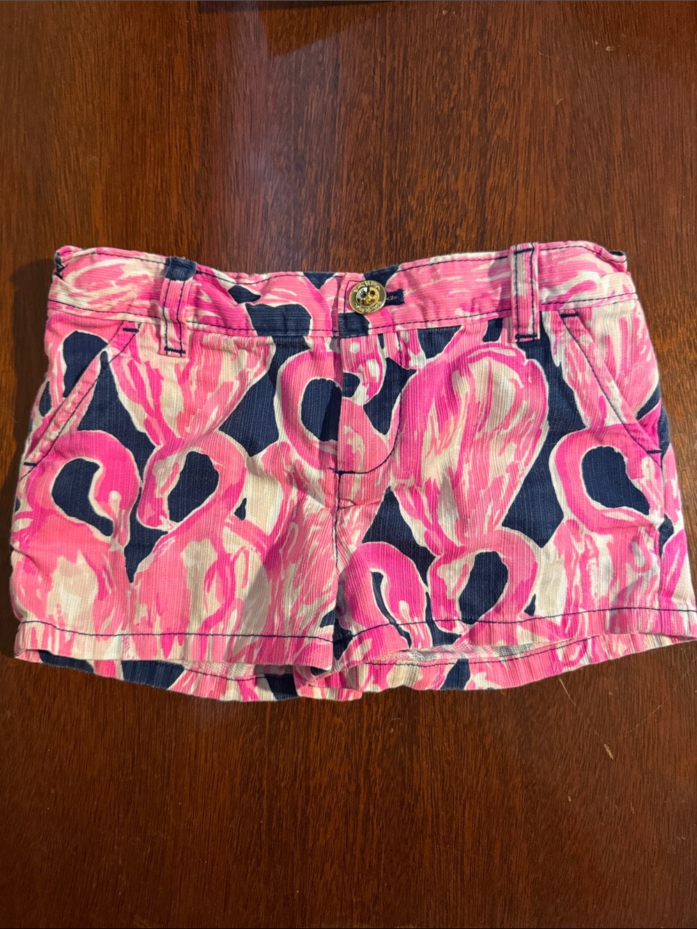 Lilly Pulitzer|Gimme Some Leg | Pink Flamingo Print Kids Shorts
